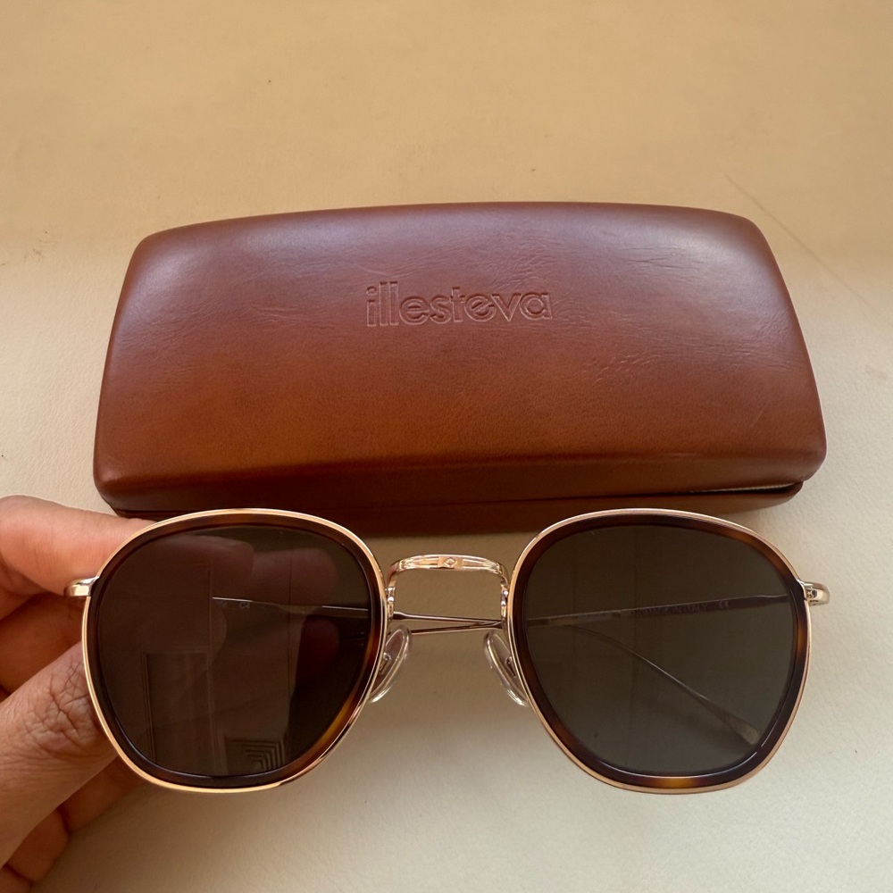 illesteva Prince Tate sunglasses in Havana/Gold